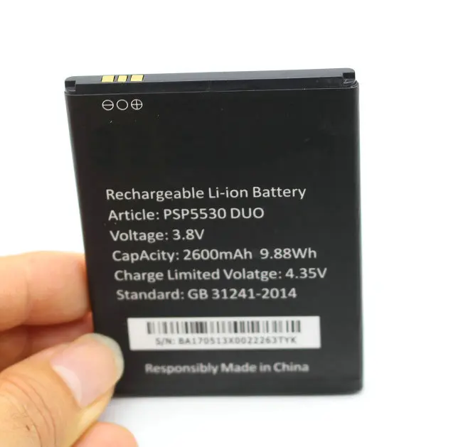 Ciszean 1 шт. Сменный аккумулятор для Prestigio PSP 5530 DUO 2600 мАч В постоянного тока Мобильный