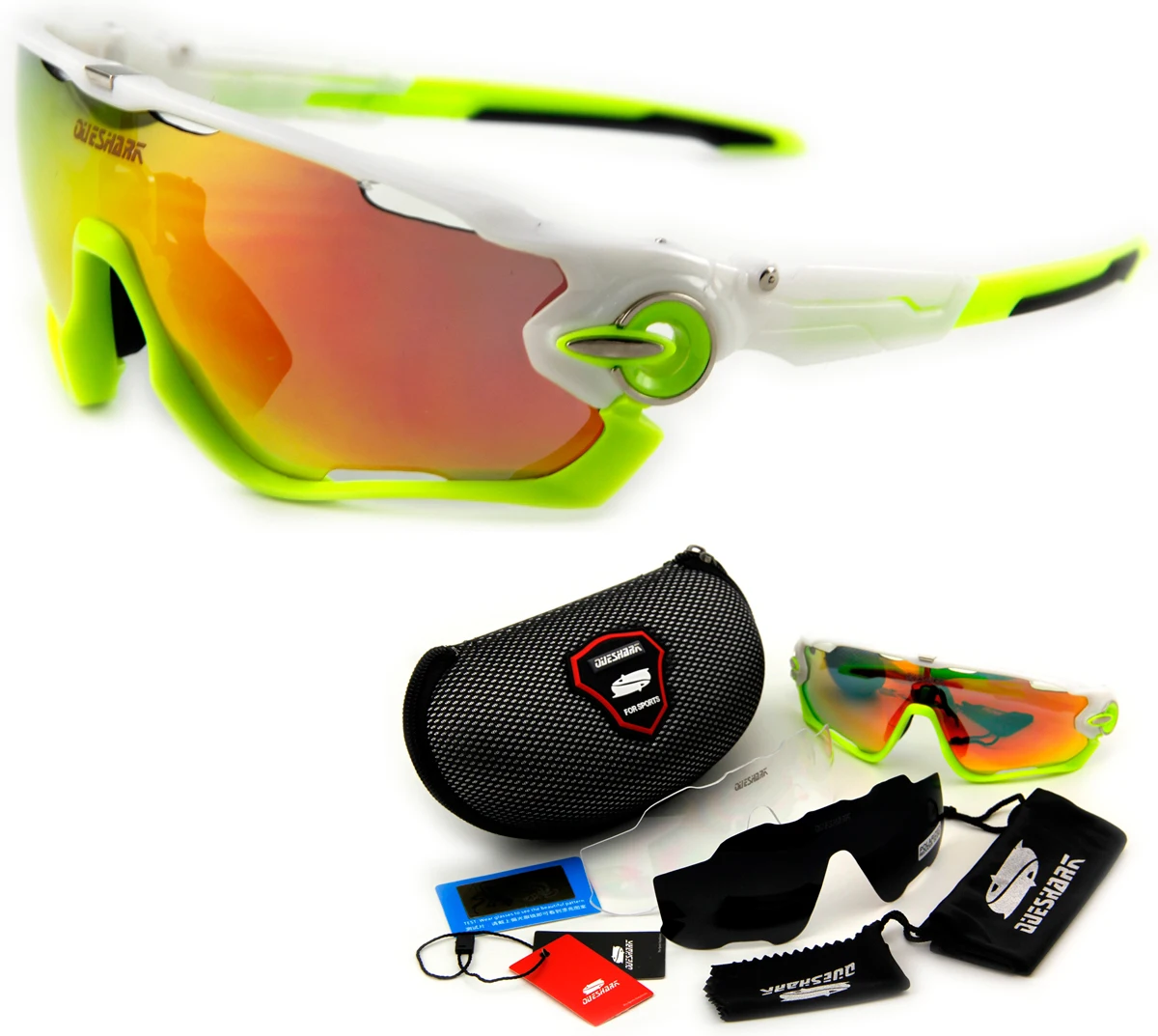 Prix pour Queshark Marque Tour De France Polarisées Vélo lunettes de Soleil à Vélo Lunettes de vélo Lunettes 3 Paire Objectif Plein Rouge Prix pour Queshark Marque Tour De France Polarisées Vélo lunettes de Soleil à Vélo Lunettes de vélo Lunettes 3 Paire Objectif Plein Rouge