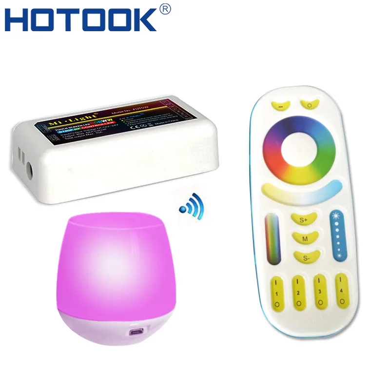 HOTOOK 2 4G milight LED Controller RGBW RGB CCT RF touch Remote 4 Zone Wireless Wifi