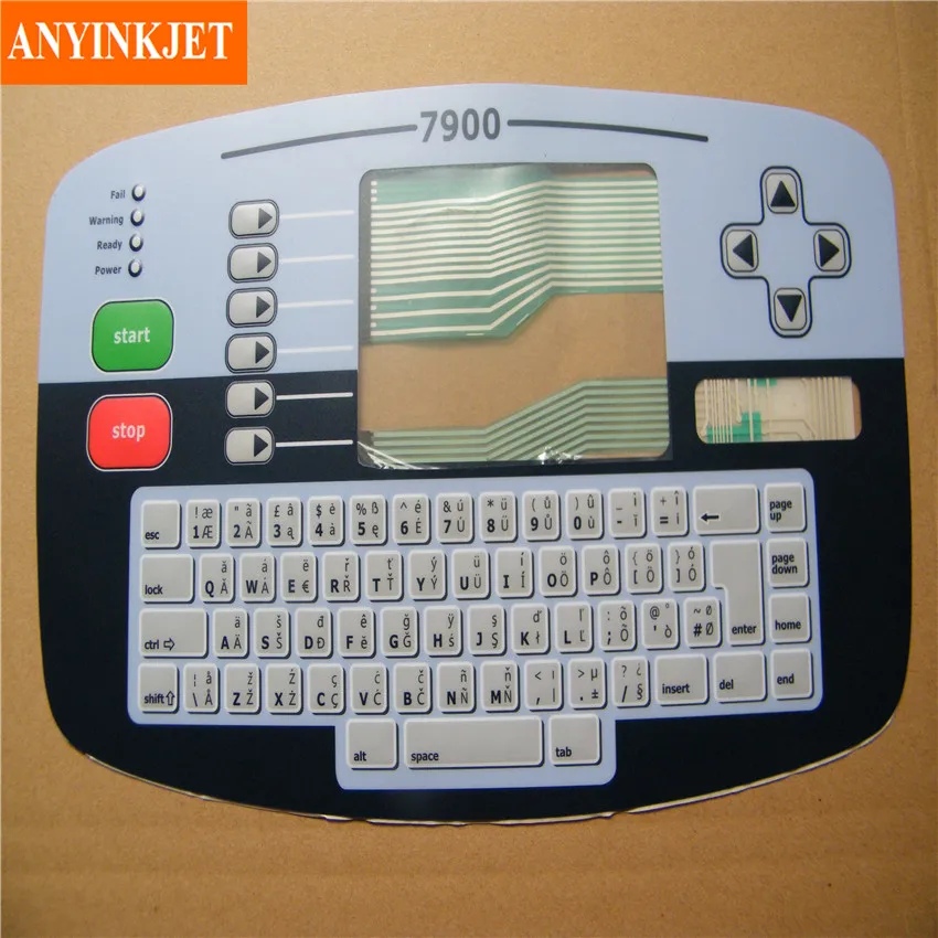 Membrana de Proteção para Teclado de Impressora 7900 Display de Teclado para Linx 7900