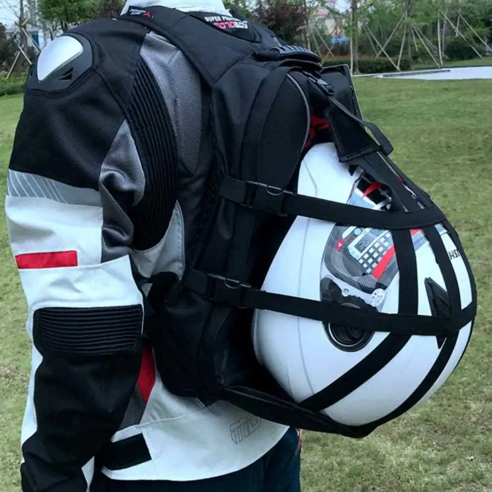 Роскошный мотоциклетный Рюкзак В рыцарском стиле, сумка на шлем, мужская дорожная сумка для ноутбука, рюкзаки для езды по бездорожью, женская школьная сумка, mochila hombre