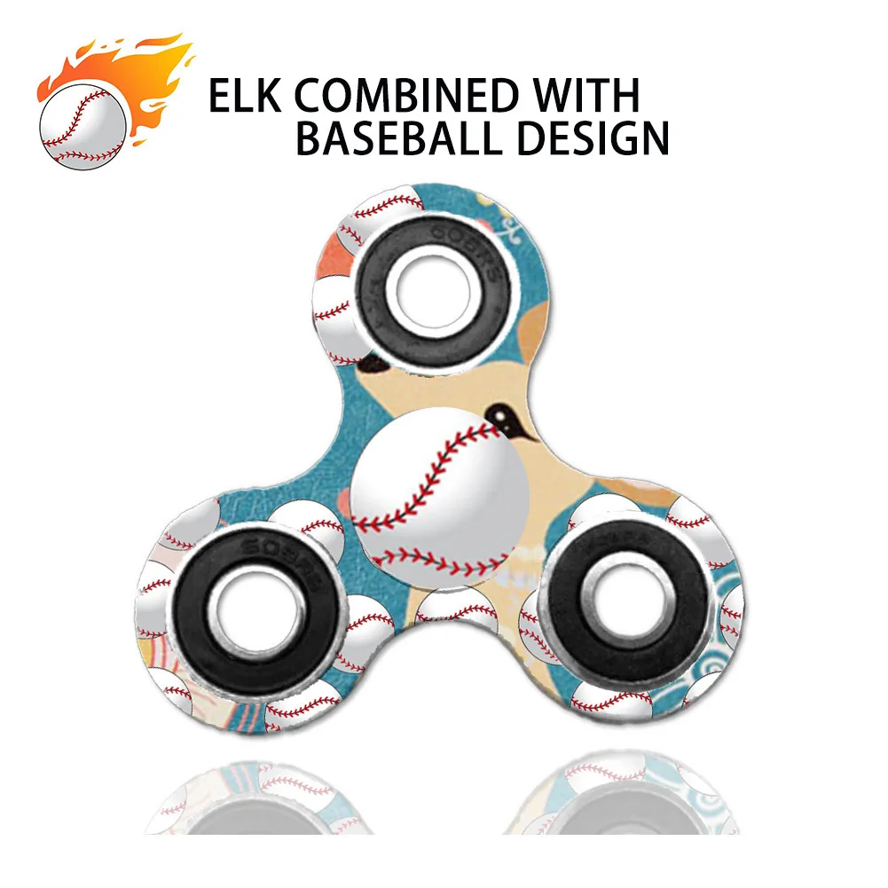 Triângulo de beisebol EDC Spinner Fidget Brinquedo Estresse Redutor de Rolamentos De Cerâmica De Alta Velocidade Foco Brinquedo Stress Relief Toy