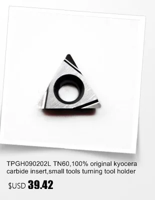 VBGT110302L-Y TN60, 100% оригинал kyocera карбидная вставка, мелкие инструменты поворотный инструмент держатель борштанги фрезерный станок ЧПУ отложным