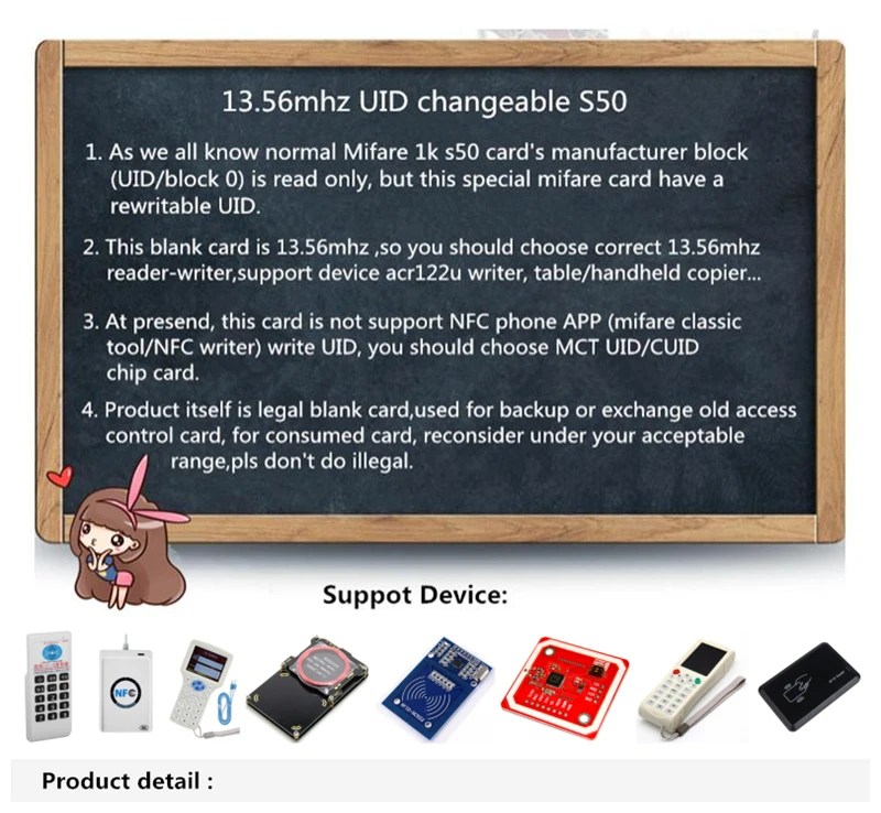 5 шт./лот 13,5 МГц сменных маркеров UID Сменные S50 СЧ 1к NFC карта клонирование; копирование Задняя дверь перезаписываемый Бланк Карточка RFID китайская Волшебная карта