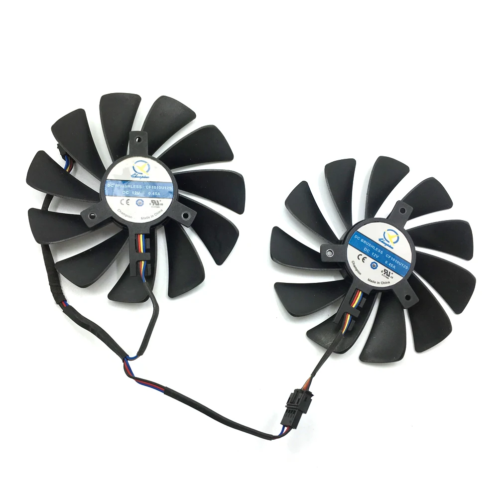 Оригинальный 95 мм CF1010U12S подставка для графической карты XFX AMD Radeon RX580 RX590