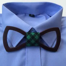 Наборы свадебных галстуков хорошее деревянный галстук-бабочка для мужчин; классические деревянные галстуки-бабочки шарфы Творческий 3D ручной работы бабочка деревянный галстук