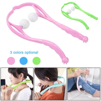 

Neck Massage Tool Pressure Relieve Hand Roller Massage Neck Shoulder Dual Trigger Point Self Massager