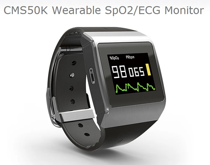

Smartwatch ecg 3 in 1 Monitor SpO2,ECG,Pedometer Wearable Digital Pulse Oximeter Wireless Bluetooth Smart oximeter CMS50K