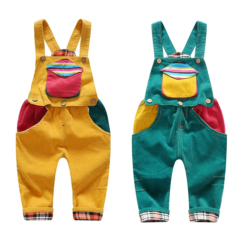 

2018 Children Jumpsuit Baby Girl Overalls Corduroy Baby Toddler Denim Cartoon Kids Jumpsuit Baby Boy Overalls