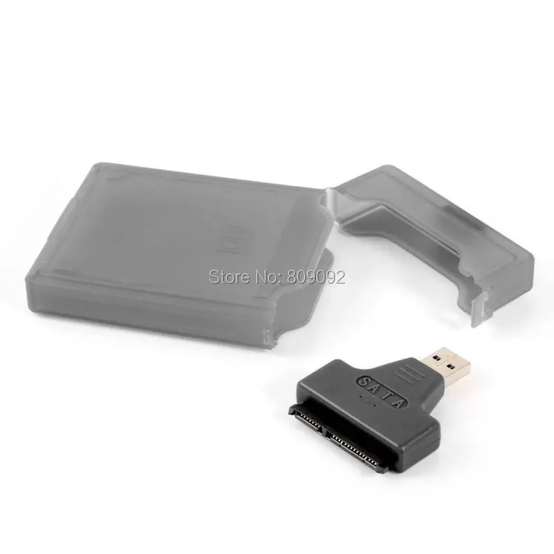 

USB 3.0 To SATA 22P Converter Hard Disk Driver Adapter USB Power Cable + 2.5" HDD Box Enclosure Case
