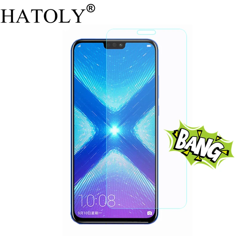 

2PCS Tempered Glass for Huawei Honor 8X Glass Ultra-thin HD Toughened Screen Protector for Huawei Honor 8X Film Honor 8X HATOLY