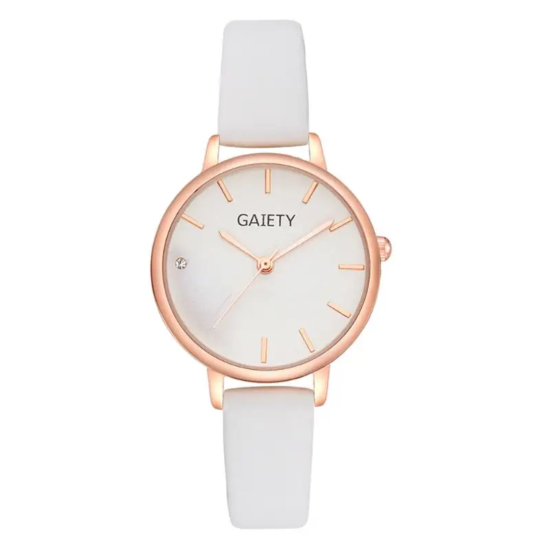

New Women's Watch Luxury Rhinestone Ladies Wrist Watch Lovely Leather Band Casual Simple Quartz Relogio Feminino