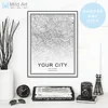 Black White Custom World City Map Paris London New York Posters Nordic Living Room Wall Art Pictures Home Decor Canvas Paintings ► Photo 2/6