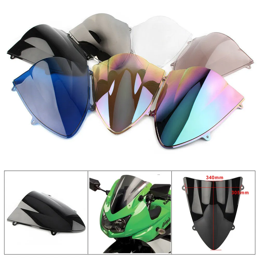 

HotSale For Kawasaki Ninja 250 EX250 R ZX250R 2008 2009 2010 2011 2012 Windshield WindScreen Double Bubble EX ZX 250R