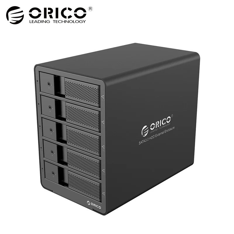 ORICO инструмент Бесплатная Алюминий USB 3.0 5bay 3.5 дюймов жесткого диска SATA HDD