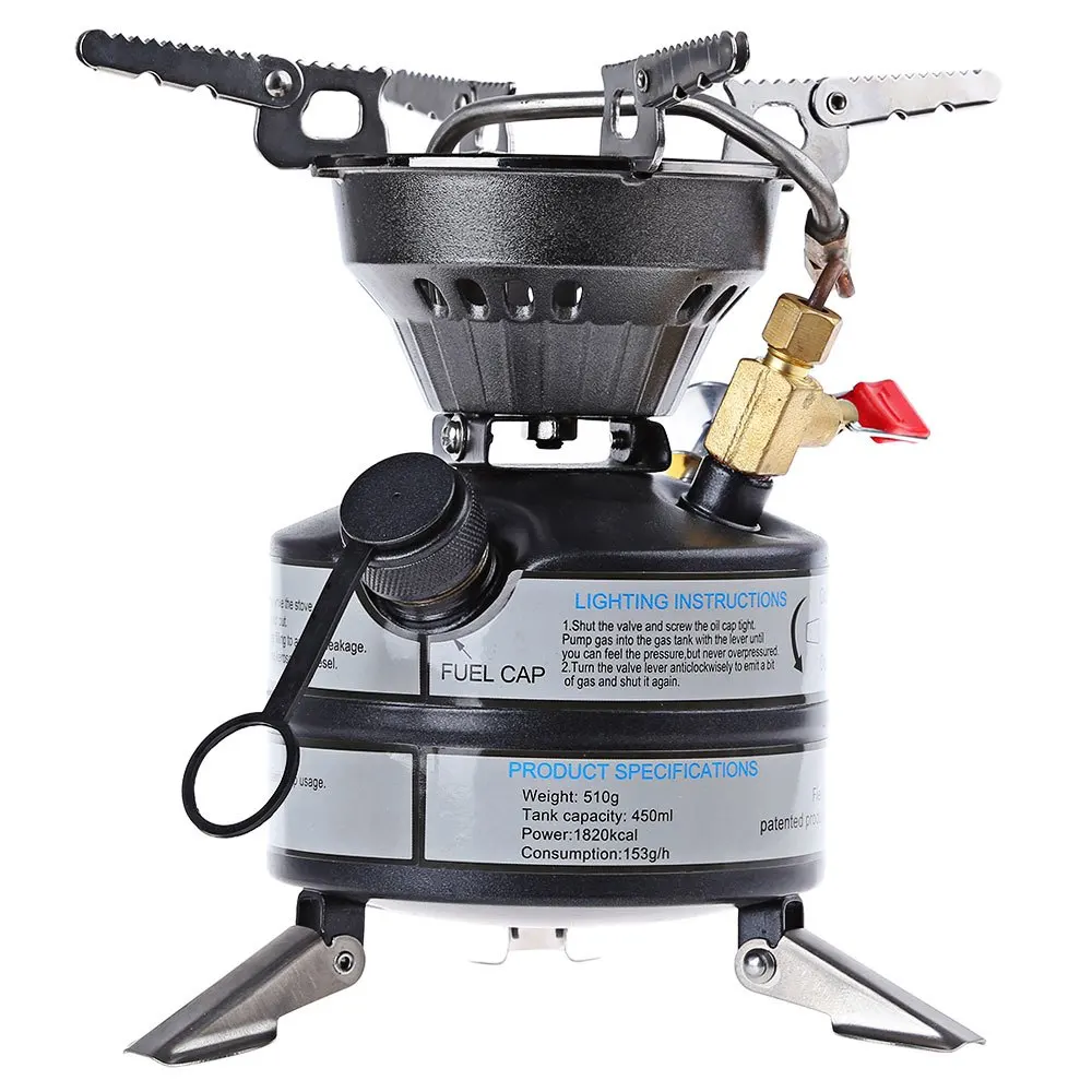 Portable Outdoor Stove Cooking Set Camping Picnic Gas Oil Burning