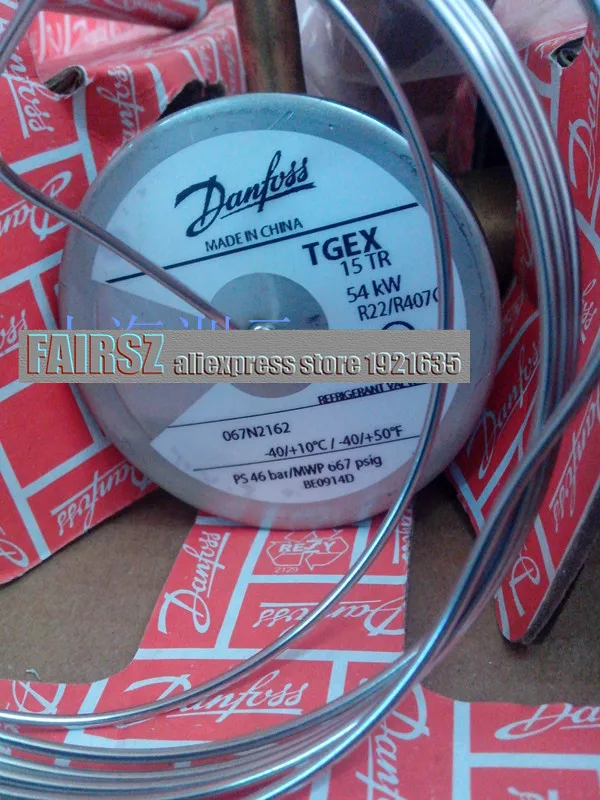 DANFOSS Термальность расширения клапан TGEX 067N2162 R22/R407C 15TR 54KW