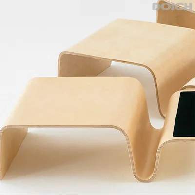 Mutifunctional Modern Bentwood Table For Breakfast, Magazine Living Room Furniture Coffee Side End Table For Laptop computer