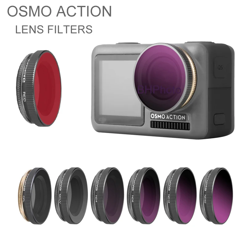 

Osmo Action Accessories Camera Lens Filters kit ND NDPL CPL UV filter for DJI Osmo Action Polarizing Lense Camera Accessory