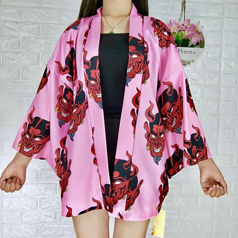 Кимоно кардиган японская одежда harajuku kawaii Женские топы и блузки лето 2019 японский