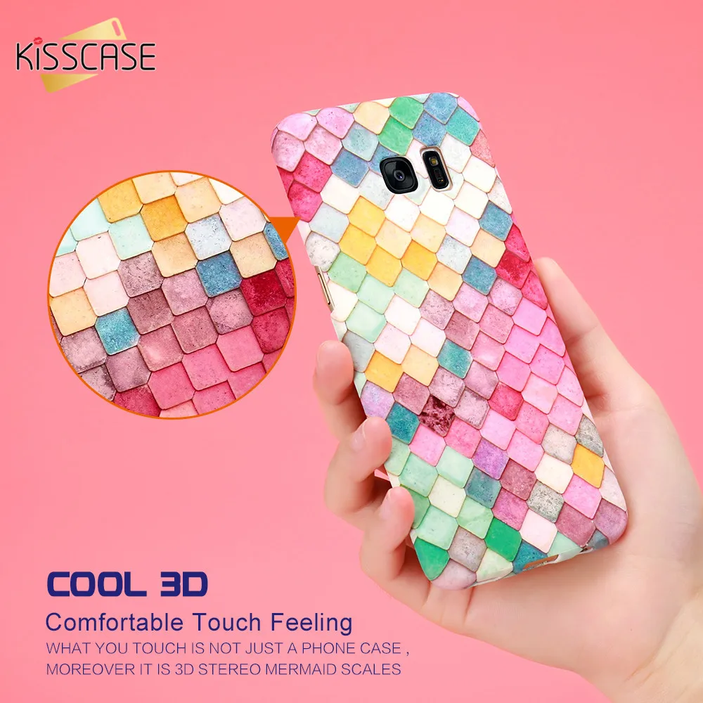 

KISSCASE Cover For Samsung Galaxy S9 S8 Plus S7 edge Note 8 9 Case Plastic Colorful Back Capa For Samsung Galaxy A5 A3 2017 Case