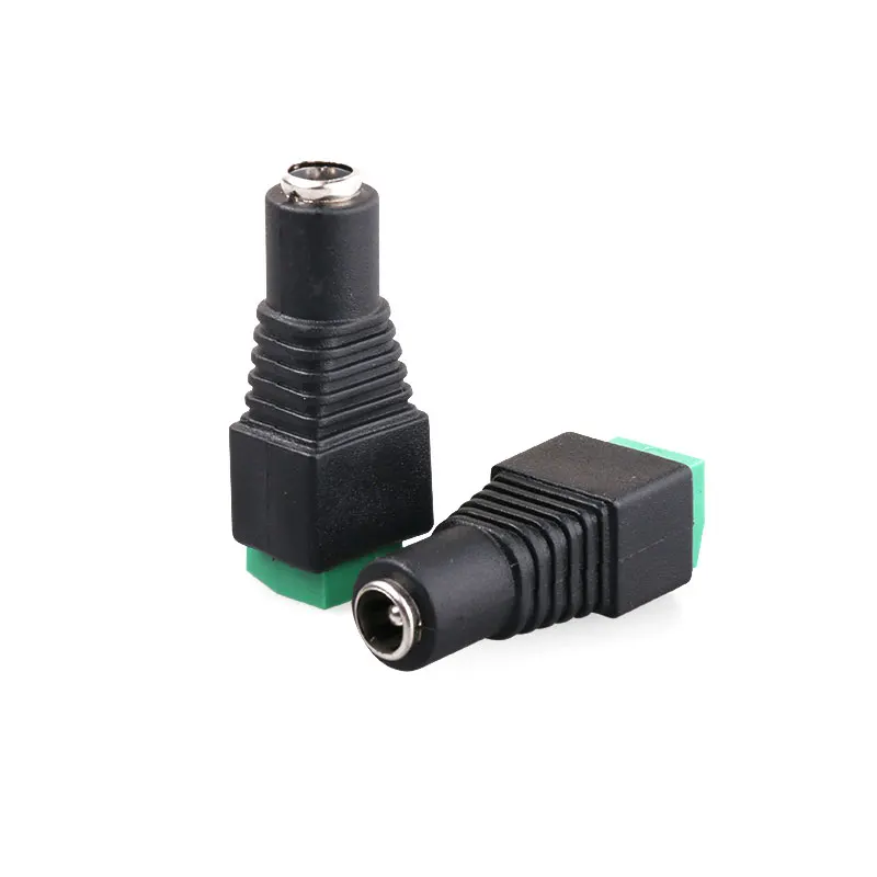 

CCTV High Current 2.1mm Power DC Connector 12V DC Female Power Jack DC Plug to Screw Terminal Adapter for 3528/5050/5730 Strips