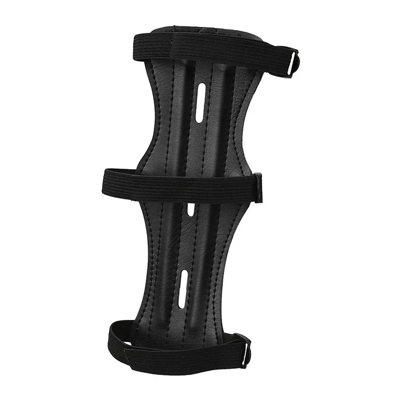 Polyurethane Leather Archery Arm Guard Forearm Protection Cover Sports Guard for either left or right hands