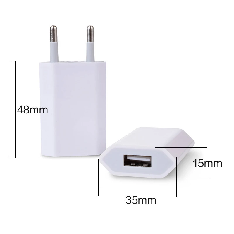 

Wall Charger EU US Standard Plug 5V 1A 1 Port USB AC Power Adapter Fast Charging For iPhone 4 4S 5 5S 6 6S 7 8 Plus X SE Phone