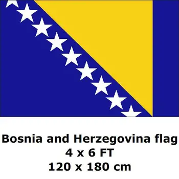 

Bosnian Flag Bosnia and Herzegovina Flags 10X6FT 6X4FT 5X3FT 3X2FT 60X40CM 45X30CM 30X20CM 21X14CM All size banner