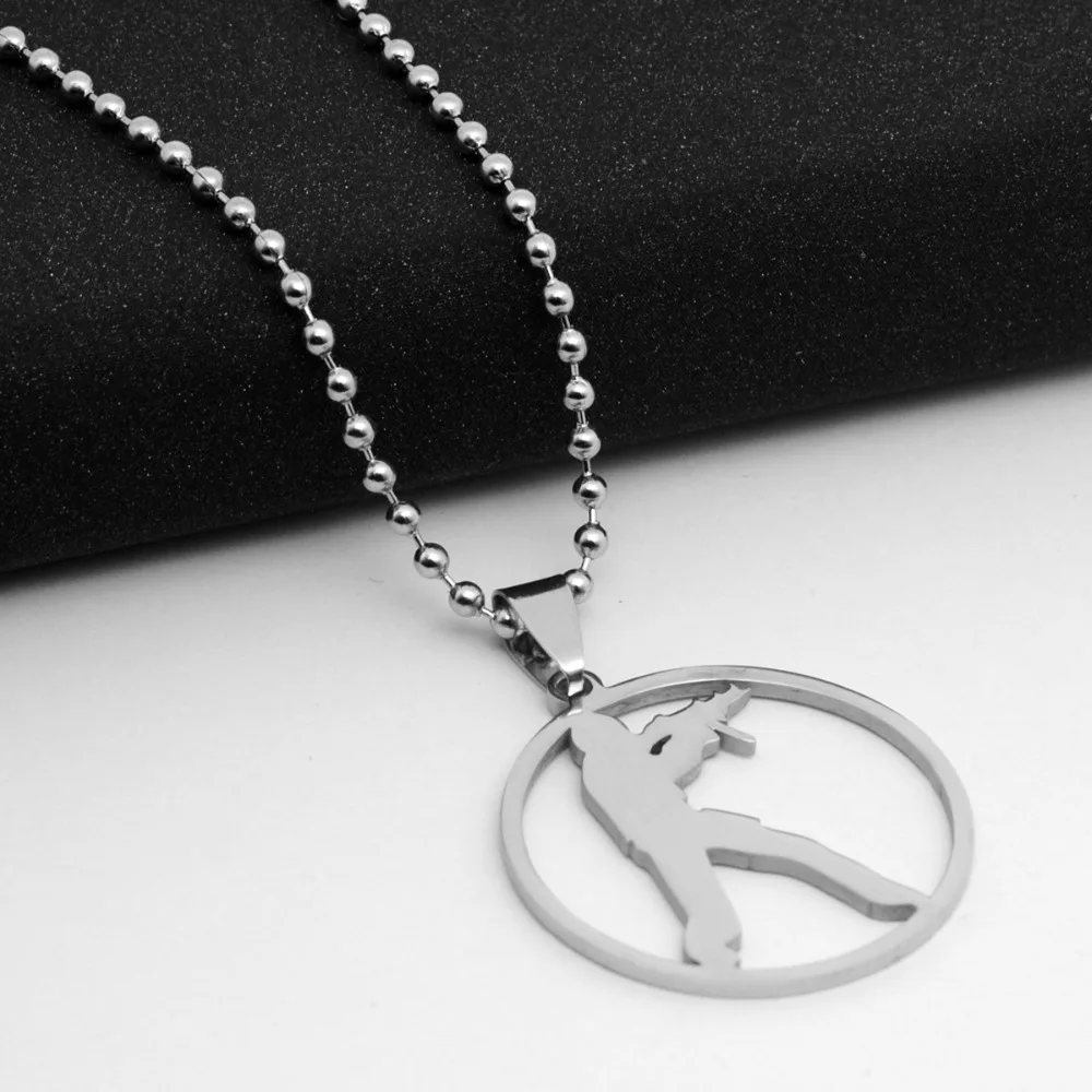Ожерелье из нержавеющей стали Аниме игра CS Logo charm GO Counter Strike Symbol Round Global