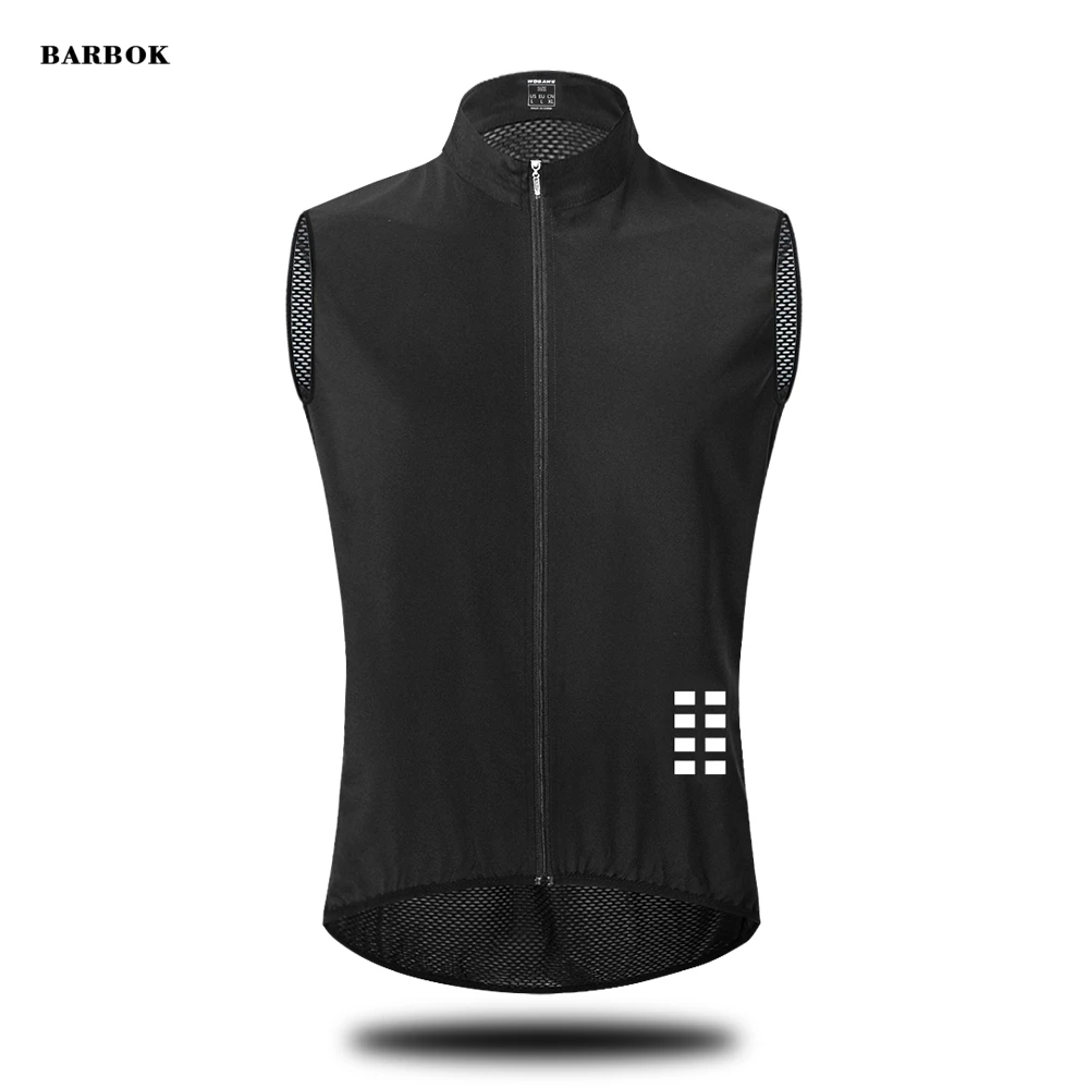 

WOSAWE Reflective Men Cycling Vest Windstopper Windproof Bike Bicycle Running Vest Mesh Fabric Ultra Light Breathable Shirts