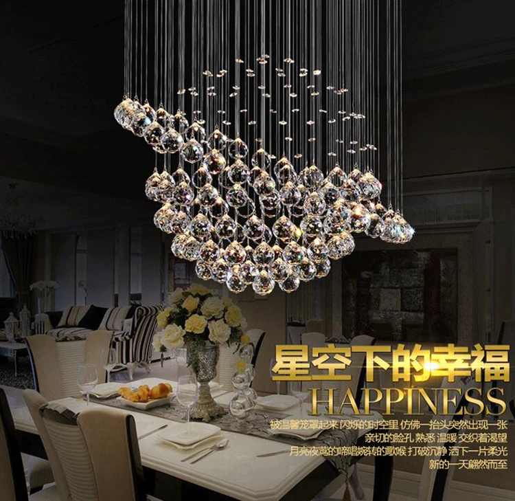 Clearance jmmxiuz 2018 HOT selling New Modern K9 LED Crystal Chandelier Crystal Lamp 100% Guarantee 17