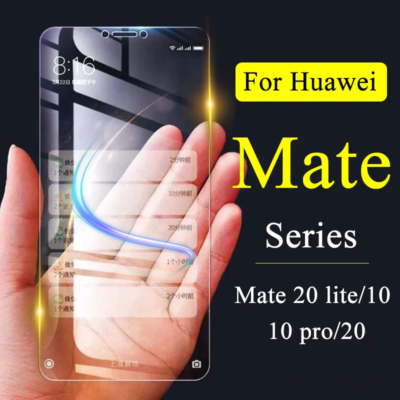 

Protective glass on the for Huawei mate 20 lite 10 pro 9 8 7 light tempered glas huavei matte matt mate20 screen protector tremp