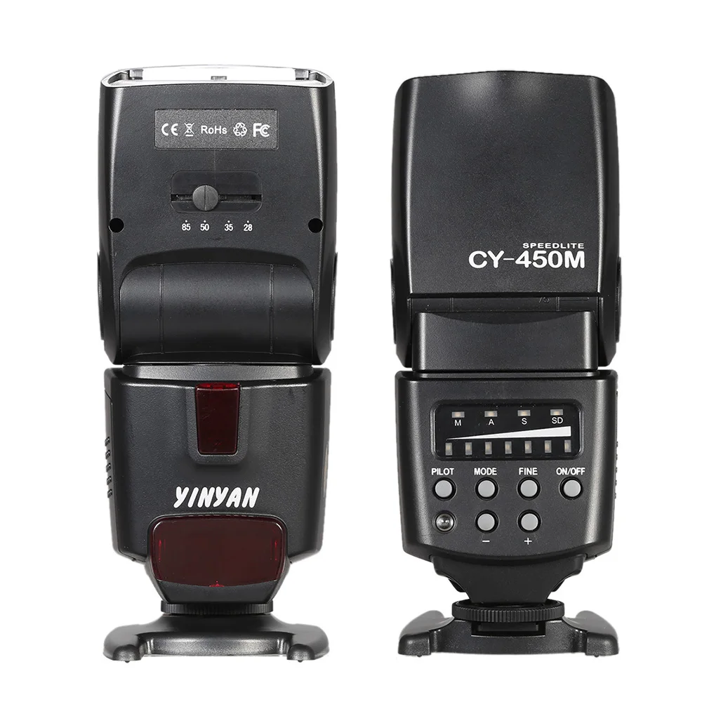 CY-450M Wireless Sync Speedlite GN36 M/A/S/SD Flash Mode Flash Light for Canon Nikon Sony Pentax Olympus Panasonic Camera - ANKUX Tech Co., Ltd