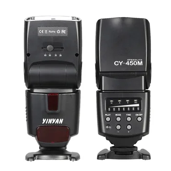 

CY-450M Wireless Sync Speedlite GN36 M/A/S/SD Flash Mode Flash Light for Canon Nikon Sony Pentax Olympus Camera