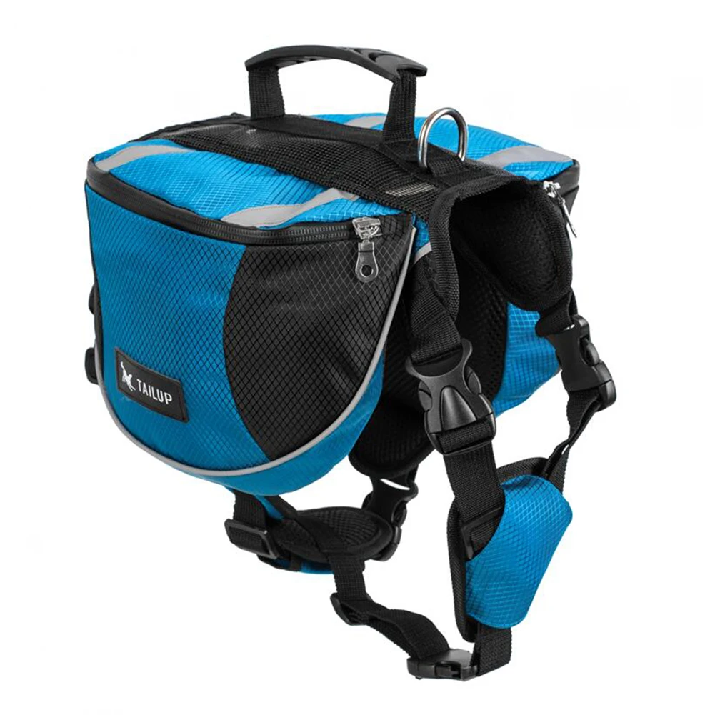 Аэробика двойные сумки играть большой емкости на открытом воздухе Обучение путешествия рюкзак для питомца, собаки переноски Пешие прогулки Светоотражающие мягкие сцепление седла