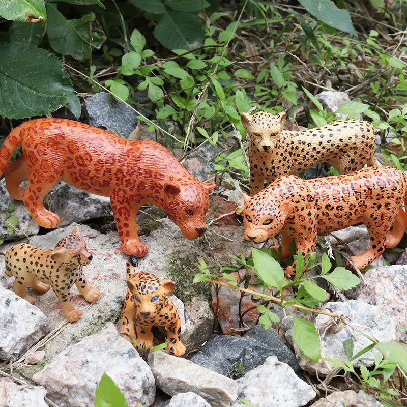 1 шт. 5 видов Африканский леопард животных пластик Модель яркий подарок на день рождения детский любимый игрушки раннего развития