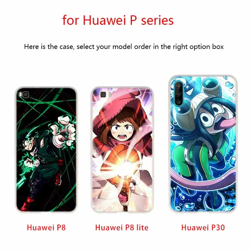 Чехол для телефона с аниме Моя геройская Академия Huawei P40 P9 P10 P20 P30 Lite чехлы Pro P Smart