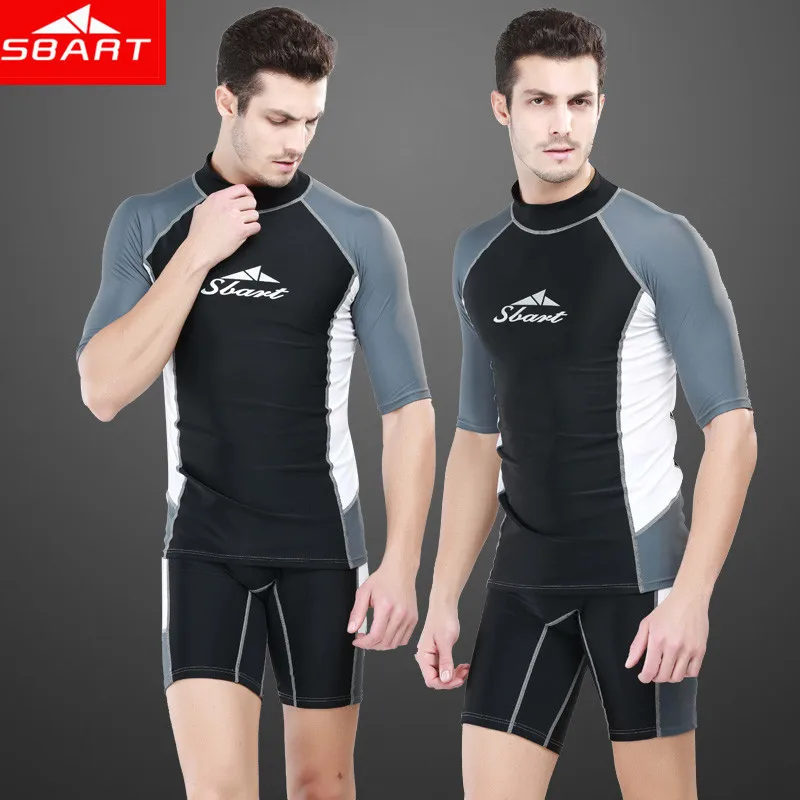 mens swim shirt and shorts
