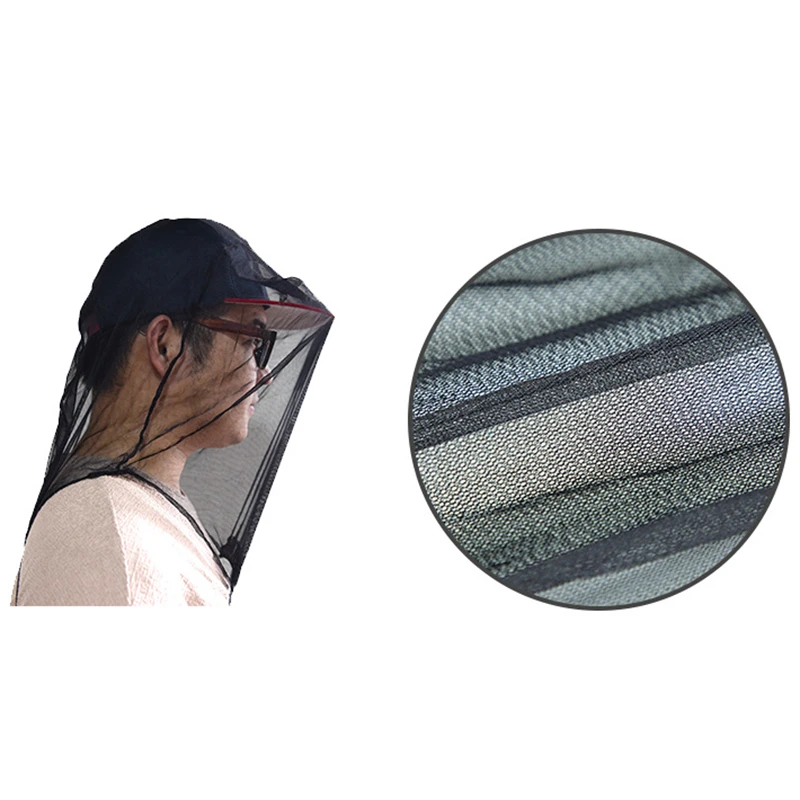 

HOT Travel Mosquito Net Midge Bug Camping Protector Hat Face Mesh Mosquito Head Insect