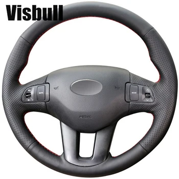 

Visbull PU Leather Car Steering Wheel Cover V1018 for Kia Sportage 3 2011-2014 Kia Ceed Cee'd 2010