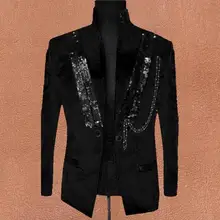 Одежда черного и красного цвета мужские дизайнерские костюмы masculino homme terno Сценические костюмы для певцов куртки мужские Блейзер с блестками танцевальный звездный стиль