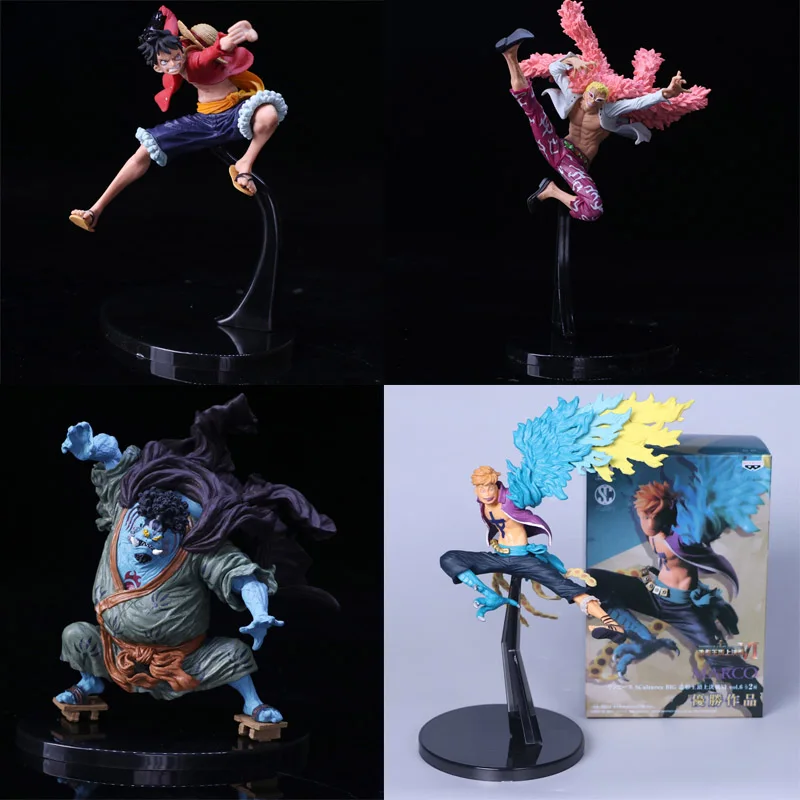 Аниме Одна деталь Топ войны Обезьяна D Луффи doflamingo jimbei Marco курильщика tashigi ПВХ фигурку на Топ Модель война игрушка TFA1720