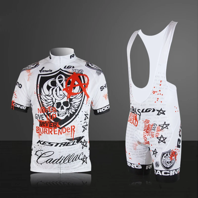 

Pro Cycling Jersey Skeleton Breathable Summer Short Sleeves Mans Cycle Clothes Wear Ropa Ciclismo Sportswear