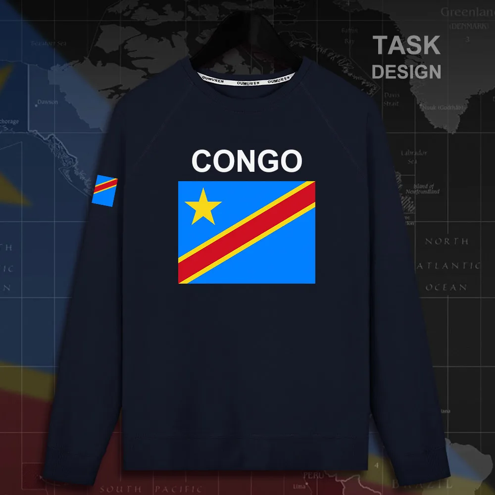 DR Congo COD DRC DROC Kinsha Congolese мужские пуловеры с капюшоном Мужская толстовка уличная