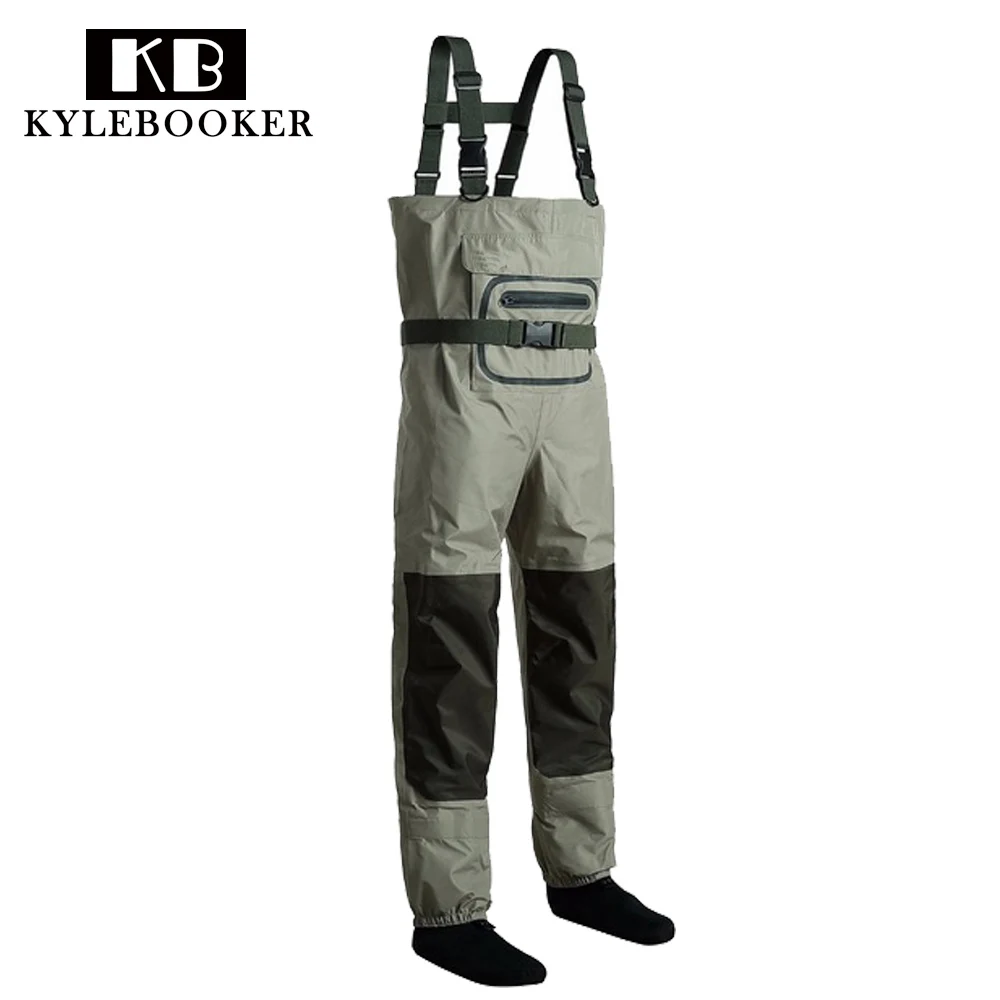 Outdoors Catch Fish Hunting Boots Waterproof Durable Waist Wading Pants Overalls