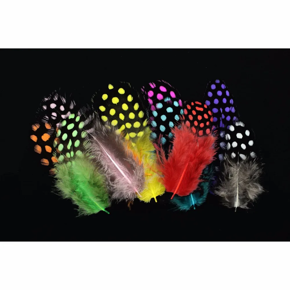 Guinea Fowl Hackel Feathers Fly Tying Feathers Fly Tying Materials
