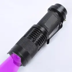 Флуоресцентный фонарик тесты ручка 365nm фиолетовый свет косметическая маска в масках УФ лампа импортируется PMMA объектив из Тайваня