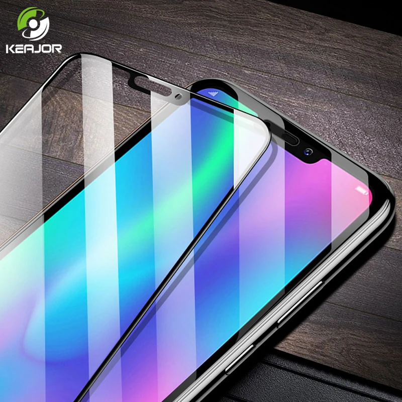 Keajor стекло для Huawei Honor 8c закаленное полное покрытие Передняя пленка экран с