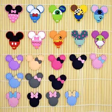 Ornements de bricolage en PVC en forme de souris de dessin animé, 10 pièces, Bracelets/sabots/étui de téléphone/accessoire de cheveux, breloques artisanales pour enfants filles, cadeau